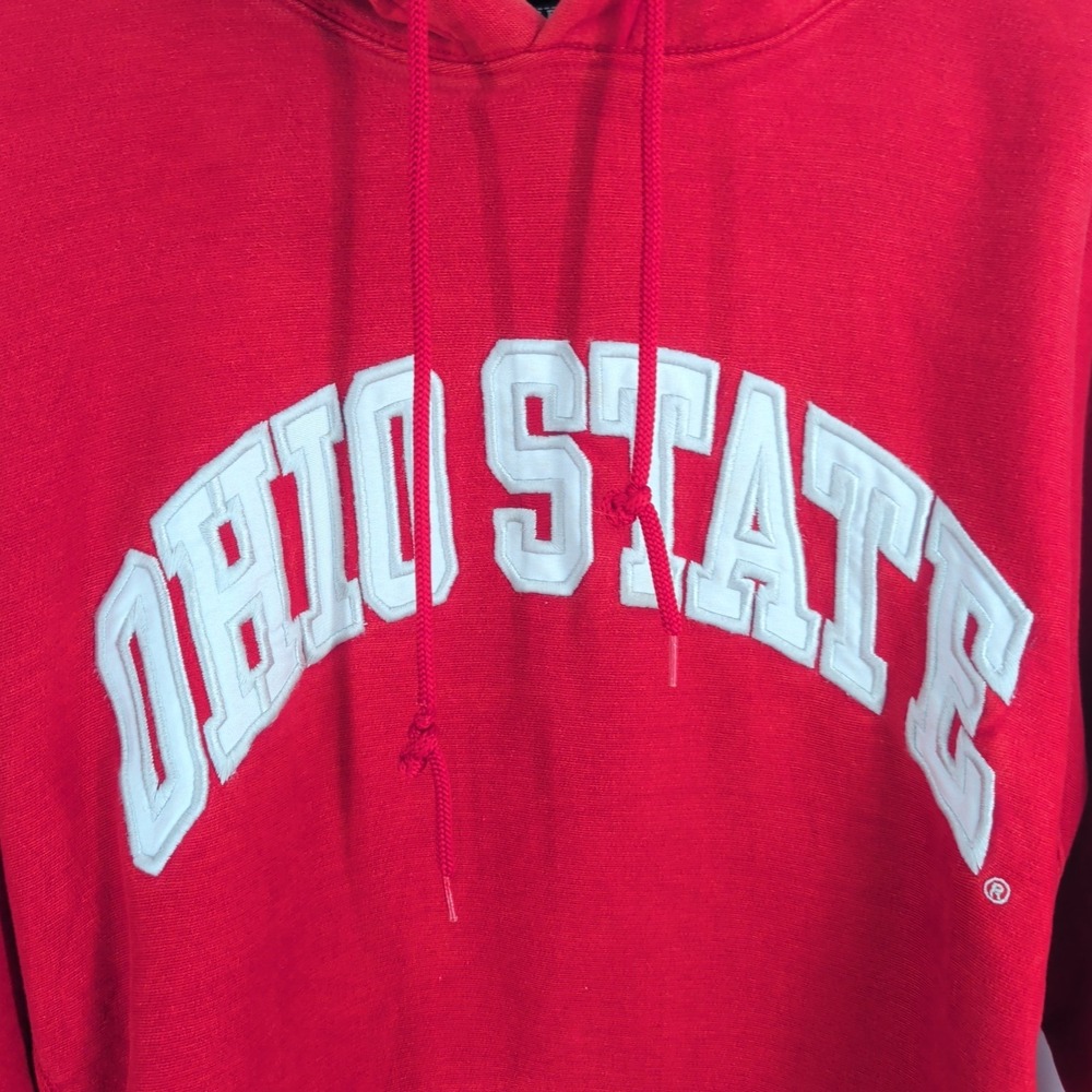 Ohio State Buckeyes Football NCAA Steve & Berry's Pullover Hoodie Red Size L - Picture 3 of 8